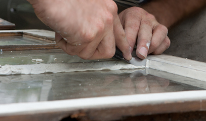 Weather-stripping a window