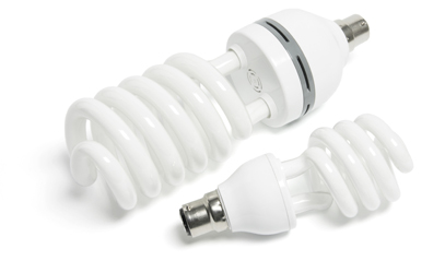 2 energy efficient light bulbs