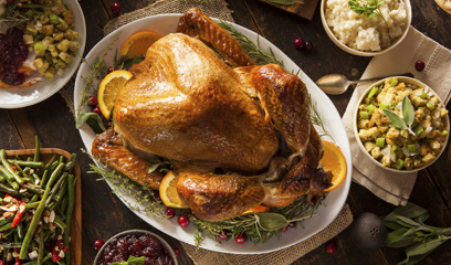 Whole Homemade Thanksgiving Turkey